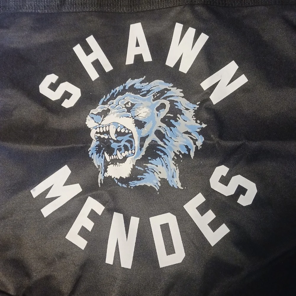 Shawn Mendes Blue Tiger Tote Bag Official Merch Zip Top